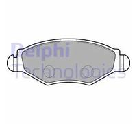 Pastiglie freno Low-Metallic LP1699 DELPHI per PEUGEOT CITROËN