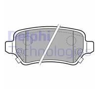Pastiglie freno Low-Metallic LP1717 DELPHI per OPEL KIA PEUGEOT