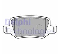 Pastiglie freno Low-Metallic LP1741 DELPHI per MERCEDES-BENZ CLASSE A VANEO