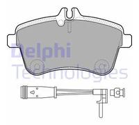Delphi Pastiglie freno Low-Metallic LP1938 per Mercedes-Benz Classe A