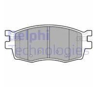 DELPHI LP1951 Kit pastiglie freni
