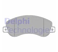 Set di pastiglie freno DELPHI LP1954, anteriore
