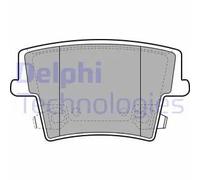 Set di pastiglie freno DELPHI LP2035, posteriore