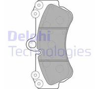 Set di pastiglie freno DELPHI LP2057, anteriore