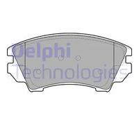 Pastiglie freno Low-Metallic LP2081 DELPHI per OPEL SEAT CHEVROLET VAUXHALL