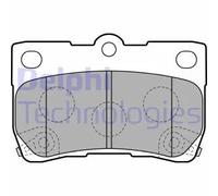 Delphi Kit pastiglie freni LP2130 posteriore Low-Metallic per LEXUS IS II/IS C/GS