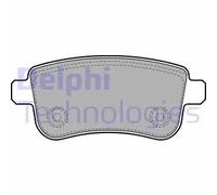 Pastiglie freno Low-Metallic LP2153 DELPHI per RENAULT MITSUBISHI