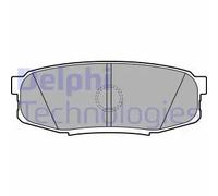 Set di pastiglie freno DELPHI LP2154, indietro
