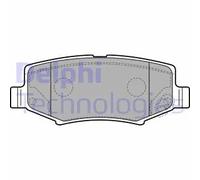 Set di pastiglie freno DELPHI LP2172, posteriore