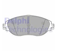 Set di pastiglie freno DELPHI LP2250, anteriore
