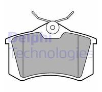 Set di pastiglie freno DELPHI LP2254, posteriore