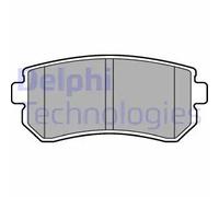Pastiglie freno Low-Metallic LP2303 DELPHI per KIA HYUNDAI