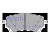 Set di pastiglie freno DELPHI LP2487, anteriore