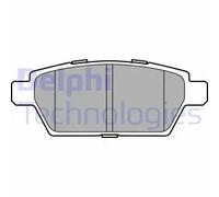 Pastiglie freno Low-Metallic LP2493 DELPHI per MAZDA 6 Tre volumi 6 Hatchback