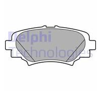 Pastiglie freno Low-Metallic LP2702 DELPHI per MAZDA 3 3 Tre volumi