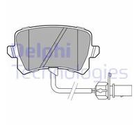 Pastiglie freno Low-Metallic LP3141 DELPHI per AUDI A5 Cabriolet Q3