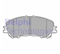 Set di pastiglie freno DELPHI LP3144, anteriore