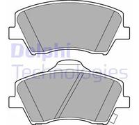 Set di pastiglie freno DELPHI LP3264, anteriore