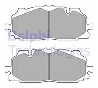 DELPHI Kit pastiglie freni Anteriore predisposto per visualizzazione avviso usura senza accessori LP3272