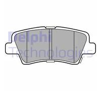 Set di pastiglie freno DELPHI LP3309, posteriore