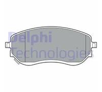 Pastiglie freno Low-Metallic LP3401 DELPHI per MERCEDES-BENZ NISSAN