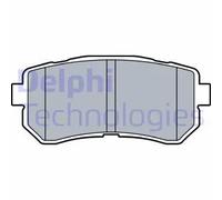 Pastiglie freno Low-Metallic LP3521 DELPHI per HYUNDAI i20 I