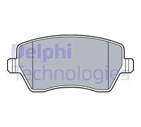 Pastiglie freno Low-Metallic LP3550 DELPHI per NISSAN MICRA V MICRA IV NOTE