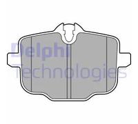 Delphi Kit pastiglie freni LP3579 - posteriore Low-Metallic freno a disco