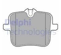 Delphi Set pastiglie freno LP3617 Low-Metallic posteriore per BMW, Rolls-Royce