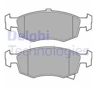 Pastiglie freno Low-Metallic LP3668 DELPHI per LANCIA FIAT