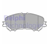 Set di pastiglie freno DELPHI LP3693, anteriore