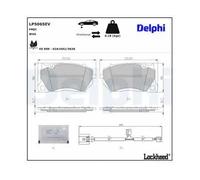 DELPHI LP5065EV Kit pastiglie freni