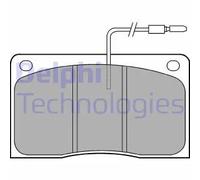 Pastiglie freno Low-Metallic LP568 DELPHI per RENAULT MASTER I Furgone