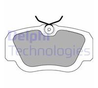 Pastiglie freno Low-Metallic LP597 DELPHI per MERCEDES-BENZ 190