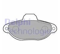 Pastiglie freno Low-Metallic LP851 DELPHI per FIAT LANCIA ZASTAVA