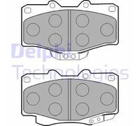 Set di pastiglie freno DELPHI LP854, anteriore