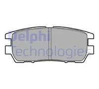 Delphi Pastiglie freno LP954 – Set posteriore Low‑Metallic per Mitsubishi Pajero I / Sigma