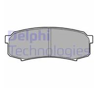 Pastiglie freno Low-Metallic LP963 DELPHI per TOYOTA MITSUBISHI