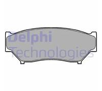 Set di pastiglie freno DELPHI LP967, anteriore