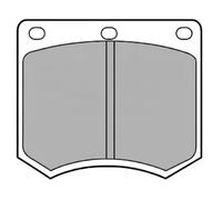 LP154 Kit pastiglie pattini freno Delphi Anteriore per FORD GRANADA CORTINA TAU