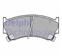 Delphi Set di pastiglie freno LP1590 - segnalatore acustico usura - anteriore