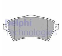 Set di pastiglie freno DELPHI LP1652, anteriore