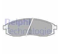 Delphi Kit pastiglie freni LP1759 Anteriore Low-Metallic con segnalatore usura per Nissan Mitsubishi