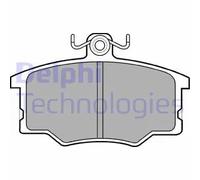 Delphi Kit pastiglie freni LP179 Low-Metallic Anteriore per Audi, Volvo