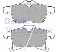 Set di pastiglie freno DELPHI LP1861, anteriore