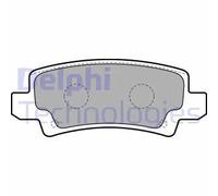 Delphi Set di pastiglie freno LP1864 posteriore Low-Metallic con segnalatore per Toyota Corolla