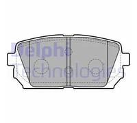 Set di pastiglie freno DELPHI LP2051, indietro
