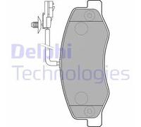Kit pastiglie freno posteriore DELPHI LP2192 per RENAULT MASTER 2.3 dCi 135 FWD
