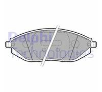 Set di pastiglie freno DELPHI LP2218, anteriore