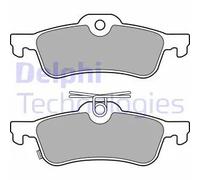 Delphi Kit pastiglie freni LP3147 Posteriore Low-Metallic per HONDA CIVIC IX